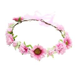 TAKOXIA Stirnband, Blumenkranz, Blumenkrone, Stirnbänder, Braut, Haar-Accessoire, Haarband für Damen, Hochzeit, Party, Zeremonie, Festival von TAKOXIA