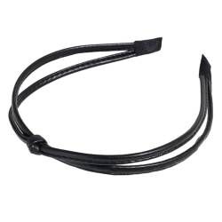 TAKOXIA Stirnband, elegantes PU-Leder-Stirnband für Freizeitkleidung, modische Kopfbedeckungen, Accessoires, geknotetes Stirnband, Haardekorationen von TAKOXIA