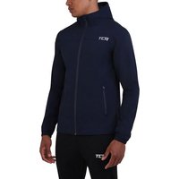 TCA Trainingspullover TCA Herren Regenjacke wasserdicht, Reißverschlusstaschen - Dunkelblau (1-tlg) von TCA