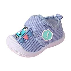 TDEOK Jungen Cartoon Baby quietschende Sohle Mädchen Schuhe -Rutsch-Säuglingsturnschuhe Kinder weiche Babyschuhe Schuhe Sportschuhe Baby Schuhe Kleinkind Schuhe Schulschuhe (Blue-a, 23 Toddler) von TDEOK