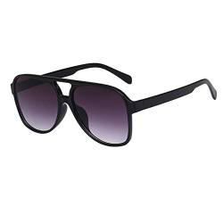 TDEOK Mode Sonnenbrillen Damen Retro Oversized Quadratische Sonnenbrillen Damen Herren Skibrille (Purple, One Size) von TDEOK