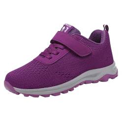 TDEOK Paar Damen Frühling und rutschfeste Wandermode leichte Schuhe Sport Freizeitschuhe Italienische Schuhe Damen Sandaletten (Purple, 38) von TDEOK