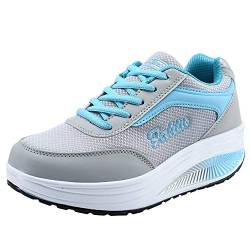 TDEOK Sneaker Damen Plattform Laufsportschuhe Traßenlaufschuhe Bequeme Tennisschuhe Fitnessschuhe Joggingschuhe Weichen Sohle Freizeitschuhe Hallenschuhe Arbeitsschuhe Damenschuhe von TDEOK