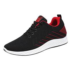 TDEOK Sneaker Schuhe Herren Mode Sommer und Herbst Herren Turnschuhe Flat Mesh Atmungsaktive Streifen Einfarbig Lässig Schuhe Herren 80 von TDEOK