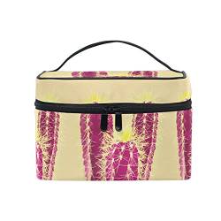 Art Retro Kaktus-Pflanzen-Make-up-Tasche für Damen, Kosmetiktasche, Kulturbeutel, Zug, siehe abbildung, Einheitsgröße, Rucksack, Rucksäcke von TDTRADD