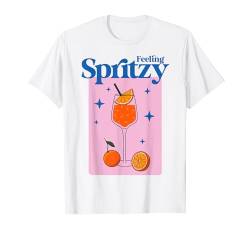 FEELING SPRITZY X HALLÖCHEN APERÖLCHEN - SPRITZ STARS T-Shirt von TEAM SPRITZ - APEROLLIN SPRITZ CLUB DESIGN FASHION