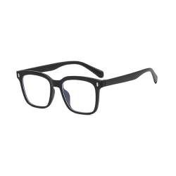 TECH-LINE-DIRECT FASHION ACCESSORIES Blaulichtbrille Damen Herren Quadratisch Computer Gaming Brille Klassisch Dicker Rahmen Blaulicht Blockierende Brillen Brille Brille, Schwarzer Rahmen + klare von TECH-LINE-DIRECT FASHION ACCESSORIES