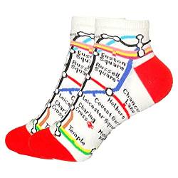 TFL6309 Licensed London Underground Tube Map Trainer Socks Mens von TFL