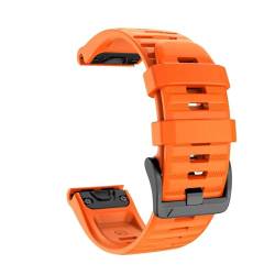 THBGTCNQ 22 26 mm Silikon-Schnellwechsel-Uhrenarmband for Quarzuhr, Smart Watch, Armband, Uhrenzubehör(Orange.,22mm) von THBGTCNQ