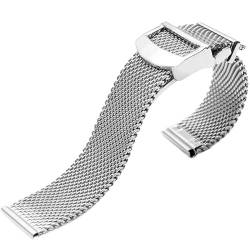 THBGTCNQ Metall Mesh Uhr Band Edelstahl Gewebt Uhr Band Männer Frauen Armband 20mm 22mm Ersatz Armband Uhr Zubehör(22mm) von THBGTCNQ