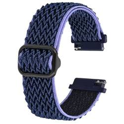 THBGTCNQ Nylon Strap With Woven Texture Watch Strap 20mm 22mm Quick Replacement Watch Strap Watch Replacement Accessories(Blue,20mm) von THBGTCNQ