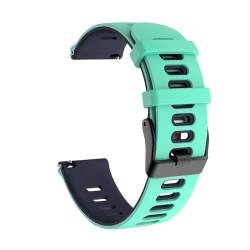 THBGTCNQ Sport-Uhrenarmband aus Silikon for Smartwatch-Armband, 22 mm, 20 mm, weiches Armband, Uhrenarmband, schneller Austausch, Uhrenzubehör(Teal Midnight Blue,22mm) von THBGTCNQ