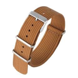 THBGTCNQ Watch Straps Nylon Quick Release Replacement Watch Bands for Men And Women Watches And Smartwatches Multiple Colors 18mm 20mm 22mm(Khaki color,20mm) von THBGTCNQ