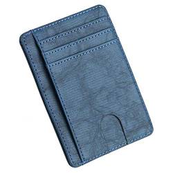 THEPOS Schlanke, blockierende Leder-Geldbörse, Kreditkartenetui, Ausweishalter, Geldbeutel for Herren und Damen, 11,5 x 8 x 0,5 cm (Color : C13) von THEPOS