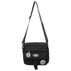 Damen Umhängetasche Mann Casual Umhängetasche Handytasche Nylon Messenger Bag von THINCAN