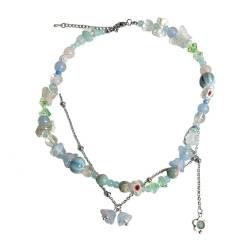 THINCAN Hochwertige Halskette mit Blumenschleife, modisches, temperamentvolles, verstellbares Armband von THINCAN