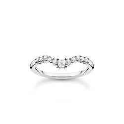 THOMAS SABO Ring mit weißen Steinen 925 Sterling Silber TR2398-051-14-60 von THOMAS SABO