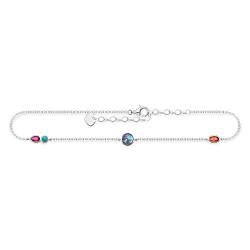 Thomas Sabo Damen Fußkettchen Farbige Steine 925 Sterling Silber AK0005-986-7-L27v von THOMAS SABO