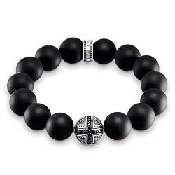 Thomas Sabo Herren-Armband Power Bracelet Kreuz Rebel at Heart 925 Sterling Silber 16 cm A1572-705-11-L16 von THOMAS SABO