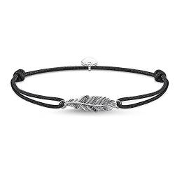 Thomas Sabo Unisex Armband Little Secret Feder schwarz 925 Sterling Silber LS063-889-11-L22v von THOMAS SABO