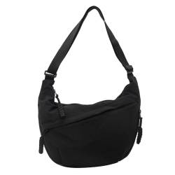 TIAASTAP Halbmond Umhängetasche Nylon Groß Crossbody Bag Shoulder Bag Women Half Moon Bag Slouchy Bag Hobo Tasche Bauchtasche Crossbag Damen-Schultertaschen von TIAASTAP