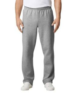 TICTEX Jogginghose Herren by Gildan | Heavy Blend Freizeithose S-5XL mit offenem Beinabschluss | Komfortable Passform, Langlebig und Stilvoll | Sport Grey, M von TICTEX