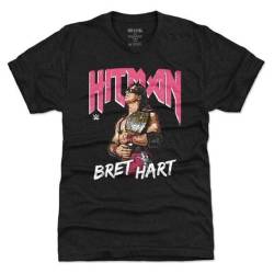 Bret-Hart-Mens-Tshirt-Legendsxoa-Bret-Hart-Hitman-Pop-WHT-DM-t-Shirt-Hoodie-for Black M von TIE MAO