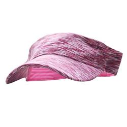 Unisex Visor Cap Sonnenhut Tenniskappe mit Sonnenblende Baseballmütze Einstellbar Visor Sommer für Damen Herren Schirmmütze Baseball Kappe Sommerhut Sonnenvisor Damenvisor Hat (y3-Hot Pink, One Size) von TIMIYUYU