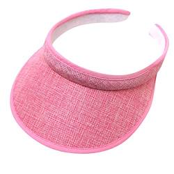 Visor Cap Baseballmütze Sonnenvisor für Damen und Herren Freizeit Kappe Schirmmütze Baseball Kappe Visor Unisex Sonnenhut Sonnenschild Sommerhut Sonnenhut für Tennis Running Golf Wandern (D, One Size) von TIMIYUYU