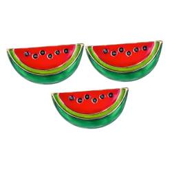 TINEASUR 3 Stück Wassermelonen Brosche Mini Kleid Hemd Kleid Trendige Kleider Pullover Clip Kragen Clip Für Damen Cardigan Kragen Clip Wassermelonen Cardigan Clip Cartoon Brosche von TINEASUR