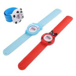 TINEASUR 3st Kinderuhr Digitale Uhren Quarz-armbanduhren Kinder Armbanduhr Cartoon-uhr Für Kinder Kinderarmbanduhr Animal-slap-uhren Cartoon-slap-uhren Kleinkinder Kinderarmbänder Kieselgel von TINEASUR