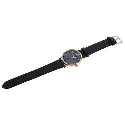 TINEASUR Anschauen Einfache Armbanduhr Zifferblatt Armbanduhren Fitnessuhr Mädchen Sehen Minimalistische Uhr Mädchenuhren Damenuhr Armbanduhr Für Mädchen Black Armband Material: Kunstleder von TINEASUR