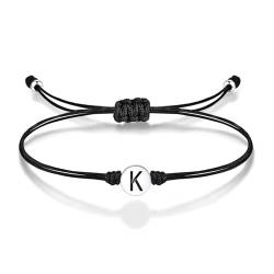 TINGN Initial Armbänder für Frauen, S925 Sterling Silber Anhänger niedliche Liebe Armband für Frauen Buchstabe K Armbänder für Frauen Teenager Mädchen Paare Armbänder Geschenke für Freundin Frau von TINGN