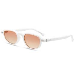 TISGET Retro-Sonnenbrille mit kleinem Rahmen, Katzenauge, Acetat, für Damen und Herren, UV400, Outdoor-Brille, c2, Einheitsgröße von TISGET