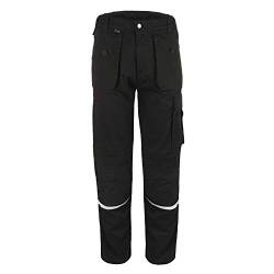 TMG | Arbeitshose Comfort für Herren, Schwarze Cargohose mit Kniepolster & viel Stauraum, Robustes Material | Gr. 52 von TMG INTERNATIONAL Textile Management Group