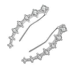 TOGEVAL 1 Paar Diamant-ohrstecker Ohrmanschetten Schmuck Edelstein-ohrringe Abschlussball Ohrringe Frauen Ohrring Hochzeitsohrringe Bankett-ohrring Ohrstecker Schmuck Frauen Baumeln Zirkon von TOGEVAL