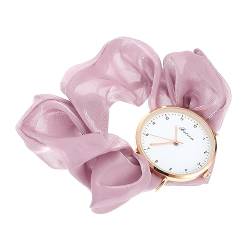 TOGEVAL 1Stk Damenuhr Armbanduhren Gold Scrunchie-Frauen Scrunchie-Armbanduhr Digitaluhren für Damen damenarmbanduhr Ladies Watch frische Armbanduhr Kinder schauen zu Legierung Lavender von TOGEVAL