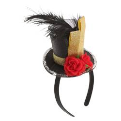 TOGEVAL Hut-stirnband Karnevalskostüm-requisite Mädchen Stirnbänder Cosplay-stirnbänder Cosplay-stirnband Top-hat-stirnband Stirnband Masse Karnevalskopfschmuck Frauen Stirnband Stoff von TOGEVAL