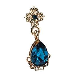 TOGEVAL Ohrschmuck blaue Ohrringe Perlenohrring Vintage-Ohrringe Frau Ohrentropfen Damenohrringe -Ohrringe blauer Ohrring Mode Ohr baumeln kreative Frau Ohrring Frauen Ohrhänger Blue von TOGEVAL