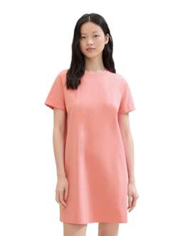 TOM TAILOR Denim Damen Basic Mini T-Shirt-Kleid, shell pink, S von TOM TAILOR Denim