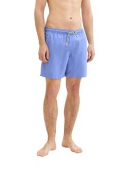 TOM TAILOR Denim Herren Basic Badeshorts mit Gummibund, blueberry blue, XXL von TOM TAILOR Denim