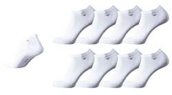 TOM TAILOR 8 Paar Sneaker Socks white weiß Mehrpack Strümpfe Socken Füsslinge, Size:35-38 von TOM TAILOR