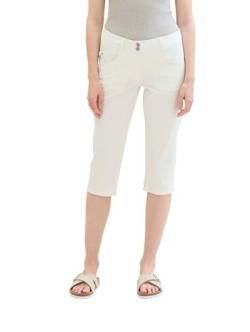 TOM TAILOR Damen Tapered relaxed Hose, Whisper White, 46 von TOM TAILOR