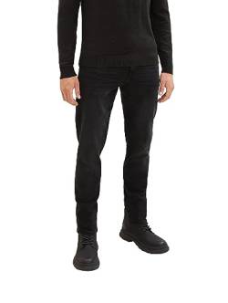 TOM TAILOR Herren 1021161 Josh Regular Slim Jeans, 10250 - Used Dark Stone Black Denim, 31W / 30L EU von TOM TAILOR