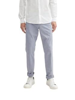 TOM TAILOR Herren Slim Fit Chino Hose mit Stretch,34884 - Navy White Dobby, 38/36 von TOM TAILOR