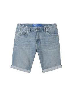 TOM TAILOR Herren Slim Jeans Bermuda Shorts mit Stretch, blue grey denim, 38 von TOM TAILOR