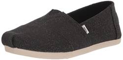 TOMS Damen Alpargata Print Glitter Flacher Slipper, Black, 38.5 EU von TOMS