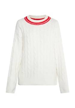 TOORE Damen Strickpullover 39529392-TO01, WOLLWEISS ROT, XS/S von TOORE