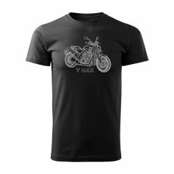 Motorrad T-Shirt Tshirt VMAX V MAX Adventure v1 (DE/NL/SE/PL, Alphanumerisch, XL, Regular, Regular, Schwarz) von TOPSLANG