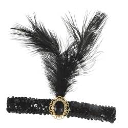 TOVINANNA 1920Er Kopfschmuck Für Damen 1920Er Jahre Stirnbänder Für Damen 1920Er Kopfschmuck Für Damen Flapper Stirnbänder Für Damen Flapper Kopfschmuck Roaring 20Er Jahre Kopfschmuck von TOVINANNA